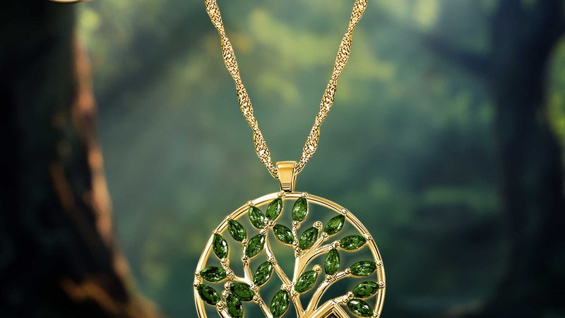 Christmas Gifts Tree of Life Necklace with New Testament Bible Inside My Nano Jewelry